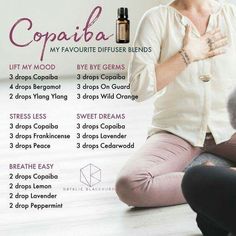 Copaiba Diffuser Blends Terra Essential Oils, Copaiba Essential Oil, Doterra Diffuser Blends, Doterra Essential Oils Recipes, Essential Oil Remedy, Young Living Essential Oils Recipes, Essential Oil Diffuser Recipes, Essential Oil Blends Recipes, Essential Oil Mixes