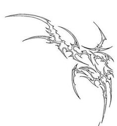 a black and white drawing of a dragon on a white background with the word's name