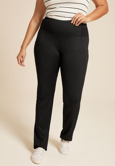 Plus Size High Rise Luxe Baby Boot Legging - Materials & Care:imported - 86% polyester 14% spandex - machine wash Plus Size Dress And Leggings, High Rise Compression Leggings With Moisture-wicking, Winter Compression Leggings With Moisture-wicking, Full Length Compression Leggings With Moisture-wicking, Gray Compression Leggings With Moisture-wicking, Medium Support Moisture-wicking Leggings, Dress And Leggings, Luxe Baby, Maurices Plus Size