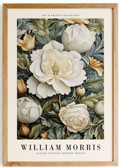 Classic Design #WilliamMorris #FramedPosters #HomeDecor #ClassicDesign William Morris Patterns, William Morris Art, Botanical Artwork, Textile Pattern Design, Fairy Book, Elegant Home, Rock Design, Office Art, Blank Walls