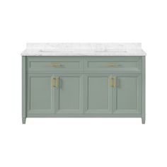 allen + roth Lancashire 60-in Sage Green Undermount Double Sink Bathroom Vanity with White Engineered Marble Top 60 Inch Vanity, Marble Mirror, Green Vanity, Bathroom Upgrade, Bathroom Size, Double Sink Bathroom, Allen Roth, Double Sink Bathroom Vanity, Bathroom Top