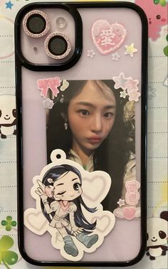 New Jeans Phone Case Ideas, K Pop Phone Case Ideas, Photo Card Phone Case, New Jeans Phone Case, Newjeans Phone Case, Clear Case Ideas, Phone Decoration Ideas, K Pop Phone Case