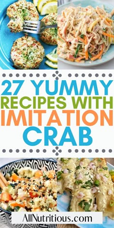 Crab Recipes Healthy, Immitation Crab Recipes, Crab Recipes Easy, Crab Salad Recipe, Spicy Crab, Crab Meat Recipes, Crab Dishes, Healthiest Seafood, Easy Seafood