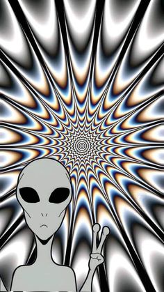 Trippy Designs To Draw, Alien Wallpaper Aesthetic, Alien Iphone Wallpaper, Trippy Alien, Illusion Wallpaper, Iphone Wallpaper Texture, Swag Wallpaper, Trippy Iphone Wallpaper, Cute Owls Wallpaper