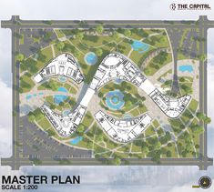 an aerial view of the master plan