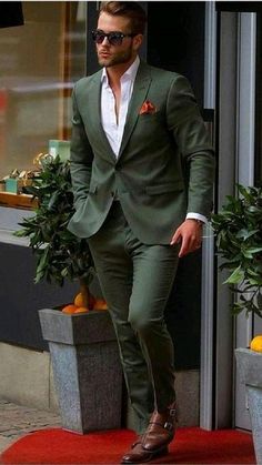 Green Wedding Tuxedo For Groom, Semi Formal Groom Attire, Engagement Suits, Neon Prom Dresses, Sisters Wedding