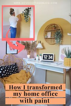 how i transformed my home office with paint