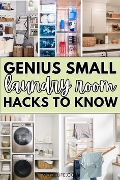 the genius small laundry room hacks to know what's in it and how to use them