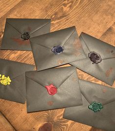 Black envelopes, red paint for “blood”, melted crayons for seals Clue Themed Party Invitations, Clue Party Themes, Clue Bday Party, Traitors Themed Party, Clue Board Game Party Decorations, Live Clue Party, Mystery Theme Party Decoration, Clue Hoco Theme, Hannibal Themed Party