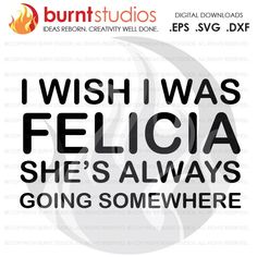 i wish i was felica she's always going somewhere svg dxf