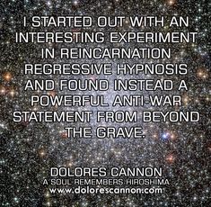 In one of her most challenging cases, Dolores Cannon used QHHT, her unique method of hypnosis, to regress an American girl to a previous life as a survivor of the atomic bombing of Hiroshima, revealed in her classic book A SOUL REMEMBERS HIROSHIMA: https://bit.ly/2MgKfW1. Classic Book, Previous Life, Hiroshima, Classic Books, American Girl, E-book, Quotes