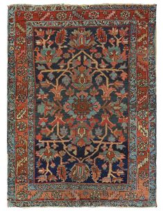 Antique Heriz Handwoven Tribal Rug Armenian Culture, Persian Rug Designs, Hippie Homes, Persian Motifs, Heriz Rugs, Traditional Weaving, Persian Carpet, Weaving Techniques, Rug Making