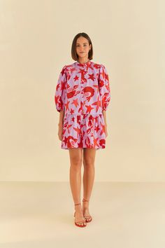 Lobster Sky Mini Dress Tropical Elements, 2024 Wishlist, Art Outfits, The Lobster, Short Styles, Birthday Wishlist, Cozy Fits, Farm Rio, Mini Wrap Dress