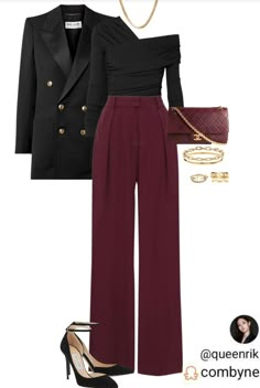 Trouser Pants Outfits, Neue Outfits, Woman Suit Fashion, Stylish Work Outfits, Trousers Pants, Mode Inspo, Professional Outfits