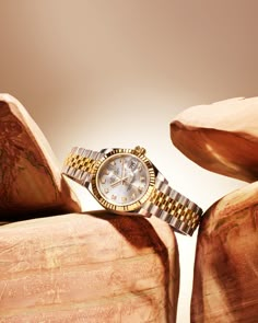 Beautiful Watches For Women, Gold And Silver Watch, Gold Jewels Design, Fancy Watches, Dream Watches, Rolex Models, Classic Feminine