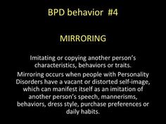 Boderline Personality Disorder, Personality Disorder Quotes, Bpd Symptoms, Disorder Quotes, Personality Disorders, Mental Health Facts, Borderline Personality, Mental Disorders, Self Image