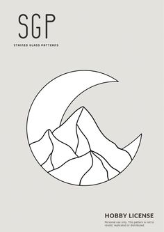 the cover for sgp's album, featuring an image of mountains and a half moon