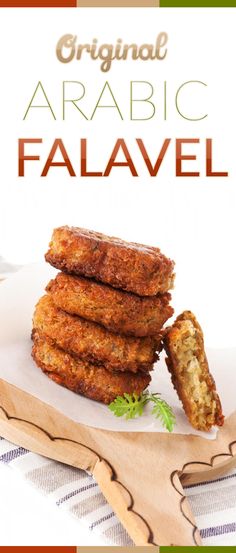 an advertisement for the original arabic falafel