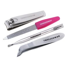 A portable set of manicure essentials, this high-quality, travel-friendly manicure kit provides quick solutions for nail touch-ups on the go. Manicure Essentials, Fingernail Clippers, Cuticle Nipper, Steel Nail, Manicure Kit, Pedicure Tools, Manicure Set, Nail Kit, Nail Tools