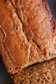 two pieces of bread sitting next to each other