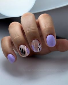 Cute Nail Colors, Fall Nail Colors, November 3, Acrylic Nails Coffin, Floral Nails, Purple Nails, Nail Decorations