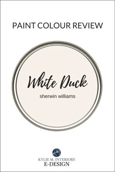 the logo for sherylin williams's paint color review, showing an oval white background