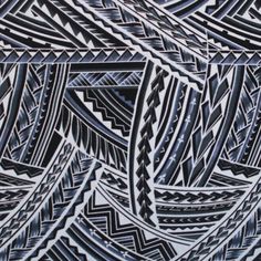 an abstract painting with black and white lines