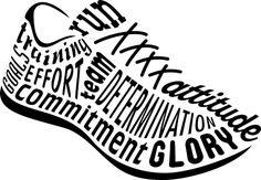 a black and white drawing of a shoe with words written in different languages on it