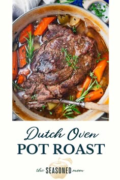 dutch oven pot roast with carrots and potatoes