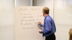 a man standing in front of a whiteboard writing on it