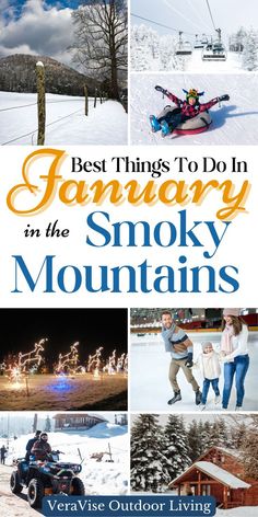 Special Things To Do In The Smoky Mountains In January Wilderness At The Smokies, Wildlife Week, Smoky Mountain Christmas, Winter Wildlife, Ober Gatlinburg, Atv Tour, Christmas Place