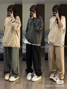 Streetwear Lifestyle, Outfit Oversize, Design Makeup, Outfit Korean, Baggy Clothes, Clothing Summer