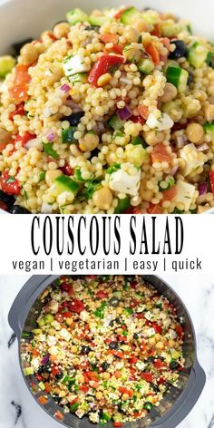 this is an image of couscous salad