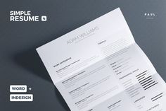 a clean and professional resume template with green accents on the front, side and back