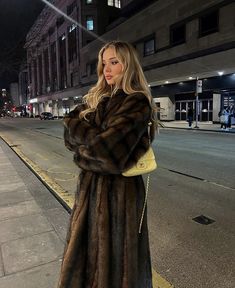 Mink Coat, Vintage Fur, Winter Outfits, Dresses