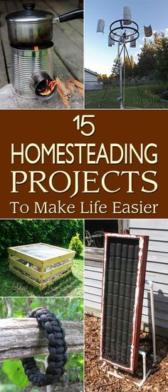 15 Great Homesteading Projects To Make Life Easier Homesteading Projects, Homesteading Diy, Homestead Farm, Homesteading Skills, Homestead Living, Urban Homesteading, Make Life Easier