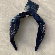 Sincerely Jules Royal Blue Embroidered Headband Royal Blue Bandana, Sincerely Jules, Blue Headband, Alexander Mcqueen Scarf, Royal Blue, Hair Accessories, Women Accessories, Green, Blue