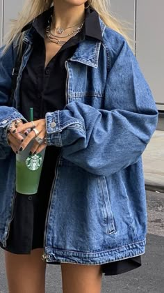 Look 80s, Mode Zara, Denim Jacket Outfit, Coat Outfit, Aesthetic Outfit, Mode Inspo, Outfit Inspo Fall