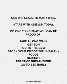 One win leads to many wins! What can you do today and this week to make yourself proud? Getting started makes all the difference.… | Instagram Alternative Medicine, Make It Yourself, Led, Canning