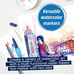 Buy the Faber-Castell® Goldfaber Aqua Tuscany Dual-Tip Marker Set at Michaels. Watercolor markers are the perfect medium for landscape painting, calligraphy, detailed watercolor painting, dry brushing, sketching, coloring and more! Watercolor markers are the perfect medium for landscape painting, calligraphy, detailed watercolor painting, dry brushing, sketching, coloring and more! The premium quality Goldfaber Aqua Dual Markers have a smooth color laydown when used wet or dry. Goldfaber Aqua Du Aqua Watercolor, Beginner Art, Diy Trends, Sketch Markers, Markers Set, Faber Castell, Candy Shop, Dry Brushing, Letter Set