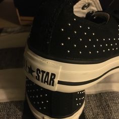 Converse Allstar Sealer, Brand New Never Worn Tags Attached Casual Studded Sneakers, Edgy Black Studded Sneakers, Womens Converse, Converse Shoes, Womens Shoes Sneakers, All Star, Shoes Sneakers, Converse, Brand New