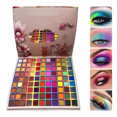 PRICES MAY VARY. 99 SHADES COLORS: The large eye shadow plate covers almost all the colors you can think of. Whether you are a novice or a professional makeup artist, this 99 color eye shadow plate can meet all your needs. You can fully unleash your imagination and meet your needs. PROFESSIONA QUALITY: Rainbow eye shadow plate is made of high-quality safety materials, which will not irritate your skin. Will not fall or float on the eyes. Colorful eye shadow makes your eyes look brighter. Waterpr Mat Makeup, Colorful Eyeshadow Palette, Make Up Kits, High Pigment Eyeshadow, Eye Makeup Palette, Makeup Pallets, Glitter Eyeshadow Palette, Makeup Eyeshadow Palette, Waterproof Eyeshadow