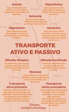 a poster with words in spanish and english on the side of it that say transporte attivo e passivio