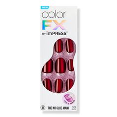 ColorFX by imPRESS Press-On Nails - IMPRESS COLOR FX NAILS HIDDEN GEMFeaturesThe NO GLUE instant mani that is safe on natural nailsThe EASIEST manicure with pre-applied adhesive - just peel, press & goNEW & IMPROVED adhesive for up to 7-day superior holdIncludes30 NailsPrep PadInstructions SheetManicure StickMini File - ColorFX by imPRESS Press-On Nails Easy Manicure, Excess Skin, Clear Nail Polish, Clear Nails, Clean Nails, Makeup Brands, Artificial Nails, Hidden Gem, Nail Kit