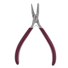 a pair of red handled scissors on a white background