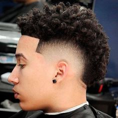 France Haircut, Frohawk Fade, High Top Fade Haircut, Top Fade Haircut, Types Of Fade Haircut, Taper Fade Curly Hair, Mohawk Haircut