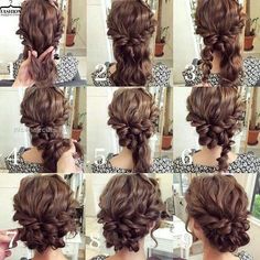 Updo Ideas, Diy Updo, Summer Wedding Hairstyles, Braid Videos, Prom Hair Updo, Wedding Hairstyles Medium Length, Skirt Diy, Bun Updo