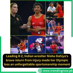 There are moments in sports that transcend winning and losing.
The woman in the picture is Indian wrestler Nisha Dahiya, competing in the 68 kg category. Yesterday, in the ongoing Olympics, she was in the quarter-finals against a North Korean opponent. Nisha was comfortably winning, leading by 8-2 points, with only a minute or so left in the match. But fate had other plans. Suddenly, she suffered a serious injury to her right hand, making it difficult to even move it. The injury was so severe that the North Korean opponent was helping her stand.
#NishaDahiya #Olympics2024 #Sportsmanship #Wrestling #Inspiration #Courage #NeverGiveUp #Athlete #IndianWrestler #OlympicSpirit #Bravery #SportsInspiration Hand Making, Move It