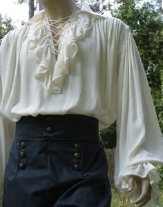 Medieval Steampunk, Drama Stage, Steampunk Pirate, Gothic Men, Ruffle Long Sleeve