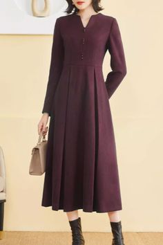 Elegant Long Sleeve Maxi Dress For Winter, Classic Evening Dresses For Winter, Classic Long Sleeve Maxi Dress For Fall, Classic Long Sleeve A-line Dress For Fall, Formal Long Dress For Winter, Winter Formal Long Maxi Dress, Formal Long Maxi Dress For Winter, Classic Long Dresses For Fall, Long Winter Dress For Formal Occasions